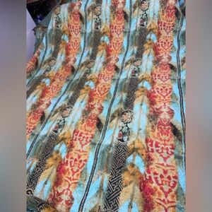 Wanderlust Green and Red Quilted Blanket